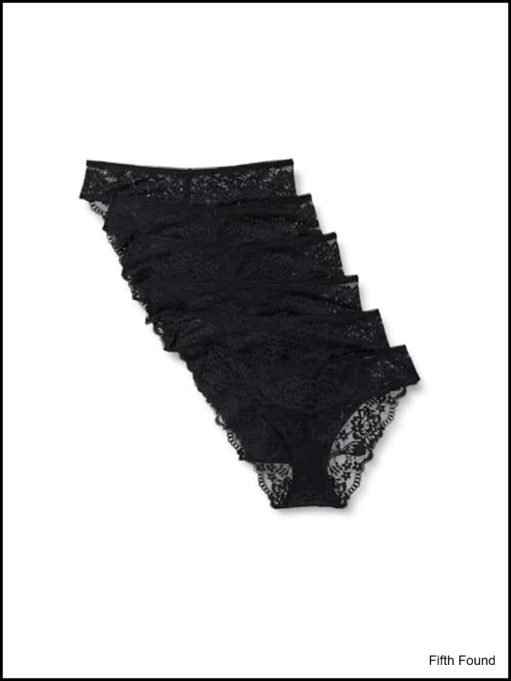 Lace Knickers Pack of 6 Bikini Panties High Waisted Thong Hipster
